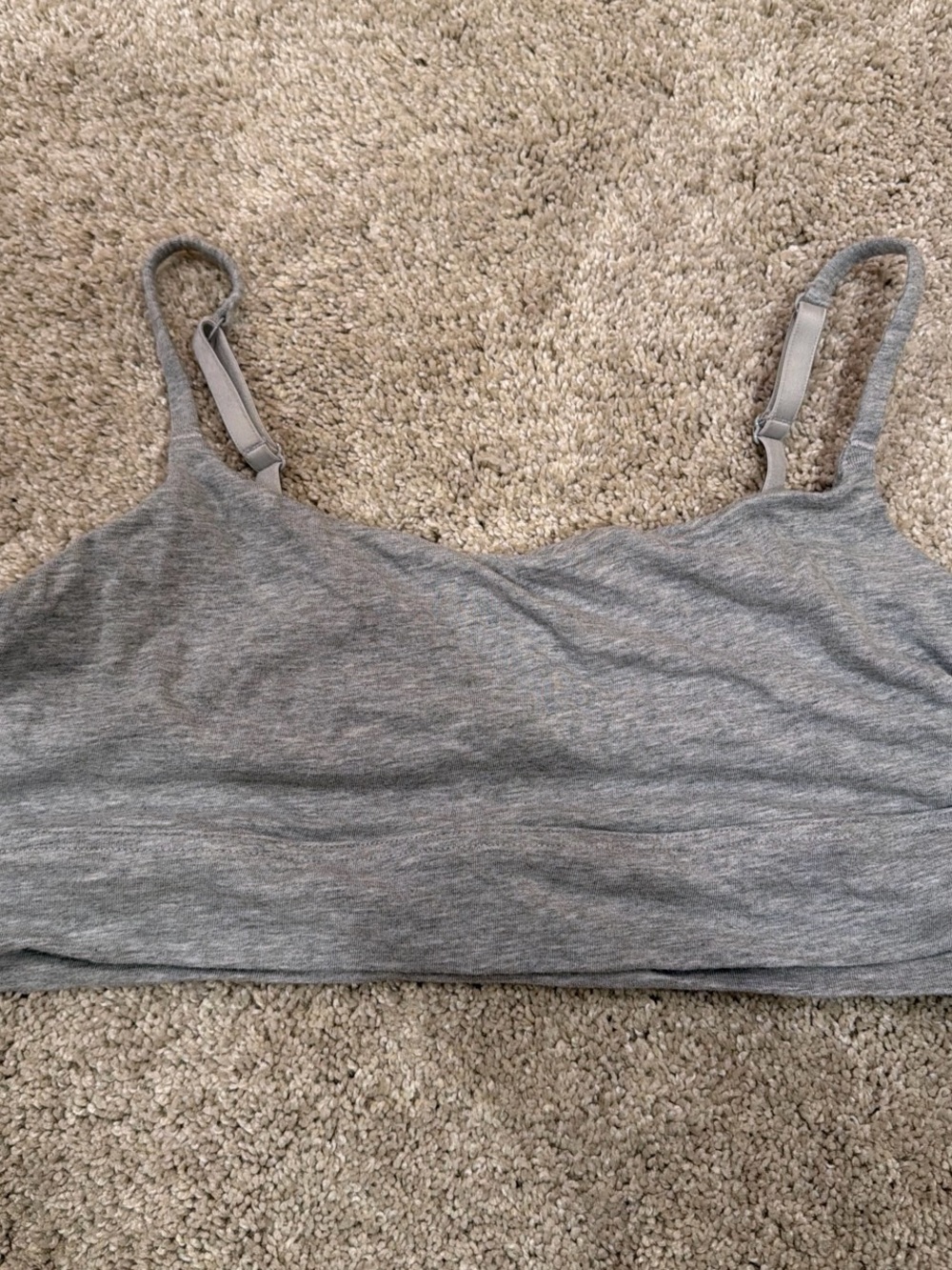 Old Navy Heather Gray Seamless Stretch Bralette